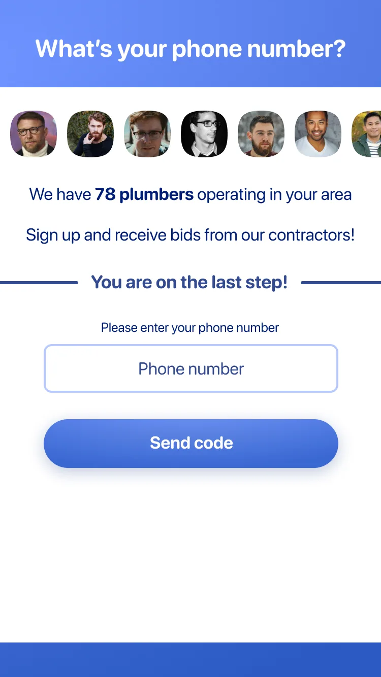 Phone number entry