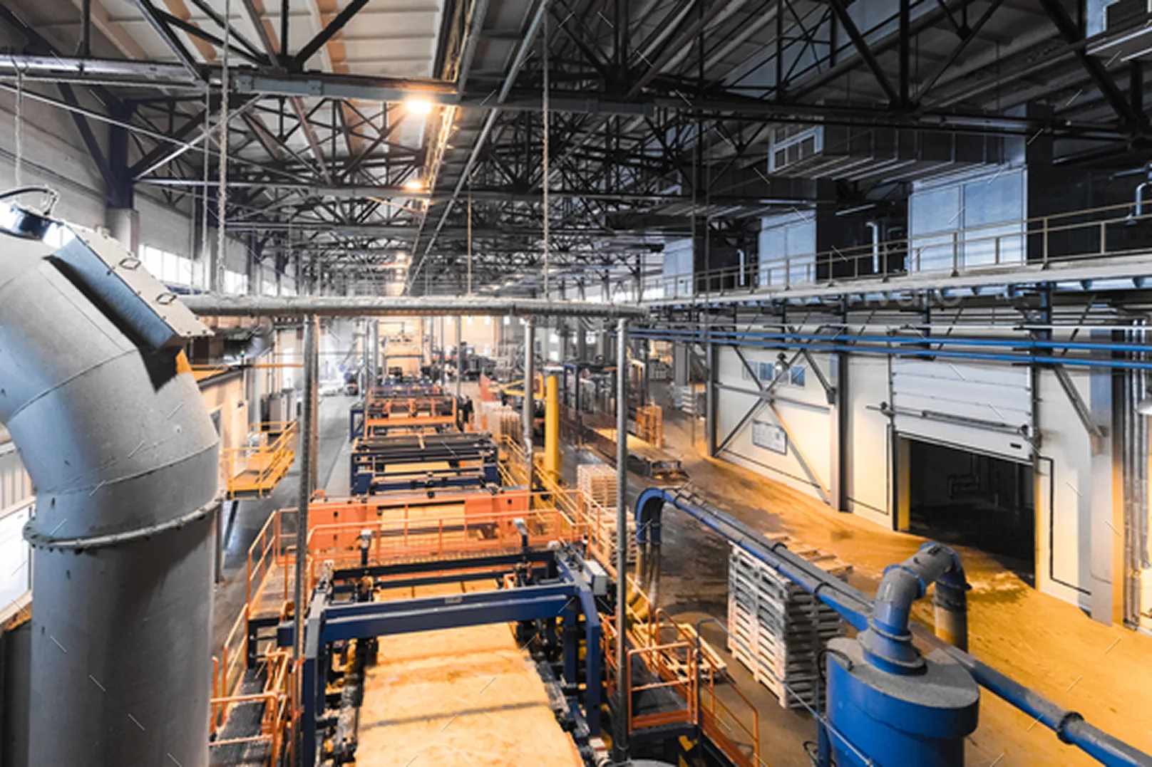 A bay on the factory floor during a shift visit